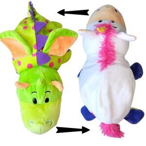 FlipaZoo Dragon to Unicorn Plush Stuffed Animal